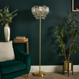 Inlight Sobra Satin Brass Effect 3 Lights Led Floor Lamp - thumbnail 5