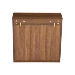 Living And Home Wooden Cabinet Wall-Mounted Bathroom Cabinet With Sliding Door And Adjustable Shelf - thumbnail 5