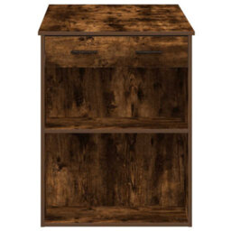 Berkfield Desk With Drawer And Shelf Smoked Oak 102X62X77.5 Cm Engineered Wood - thumbnail 6
