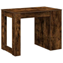 Berkfield Desk With Drawer And Shelf Smoked Oak 102X62X77.5 Cm Engineered Wood - thumbnail 7