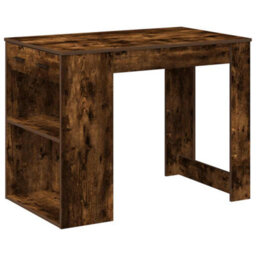 Berkfield Desk With Drawer And Shelf Smoked Oak 102X62X77.5 Cm Engineered Wood - thumbnail 2