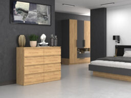 M8 120 Malwa Chest Of Drawers Artisan Oak - thumbnail 5