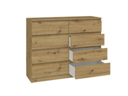 M8 120 Malwa Chest Of Drawers Artisan Oak - thumbnail 1