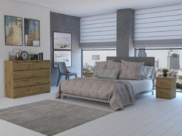 M8 120 Malwa Chest Of Drawers Artisan Oak - thumbnail 3