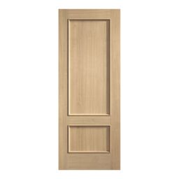 Lpd Murcia Unglazed Modern Light Brown White Oak Veneer Internal Oak & Particleboard Fire Door, (H)1981mm (W)838mm (T)44mm - thumbnail 2