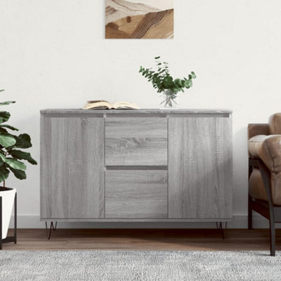 Vidaxl Sideboard Grey Sonoma 101.5X35X70 Cm Engineered Wood - image 1