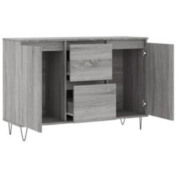 Vidaxl Sideboard Grey Sonoma 101.5X35X70 Cm Engineered Wood - thumbnail 6