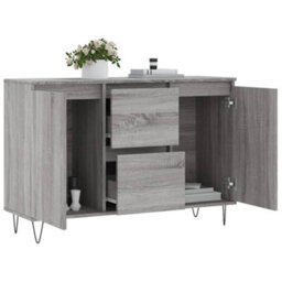 Vidaxl Sideboard Grey Sonoma 101.5X35X70 Cm Engineered Wood - thumbnail 4