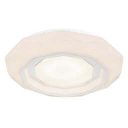Luminosa Lighting Luminosa Hokki Flush Ceiling Light White Matt Led Dimmable 2700-6500K Remote Control