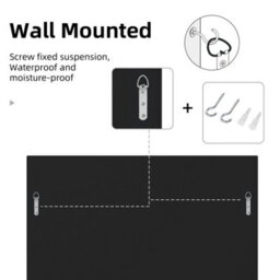 Artloge 60Cm Decorative Wall Mirror Hanging Accent Mirrors Living Room Bathroom - thumbnail 3