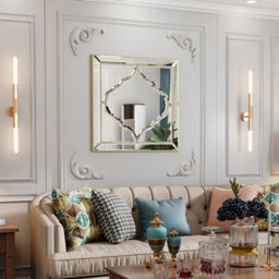 Artloge 60Cm Decorative Wall Mirror Hanging Accent Mirrors Living Room Bathroom - thumbnail 5