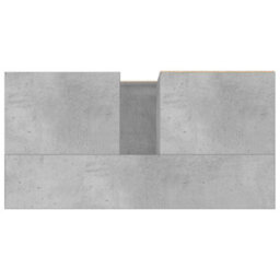 Berkfield Industrial Bathroom Cabinet Concrete Grey 65X33X60 Cm Engineered Wood - thumbnail 8
