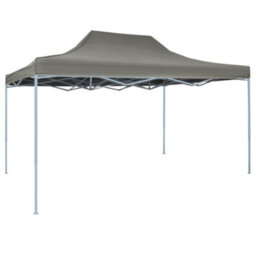 Walplus Professional Folding Party Tent Garden Gazebo Canopy 3X4 M Steel Anthracite - thumbnail 1