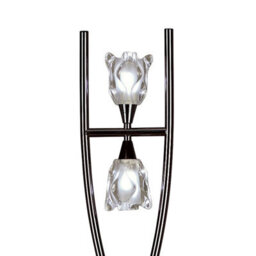 Luminosa Lighting Luminosa Amel Floor Lamp 2 Light G9, Black Chrome, - thumbnail 5