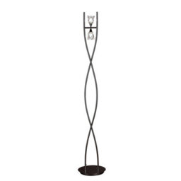 Luminosa Lighting Luminosa Amel Floor Lamp 2 Light G9, Black Chrome, - thumbnail 1