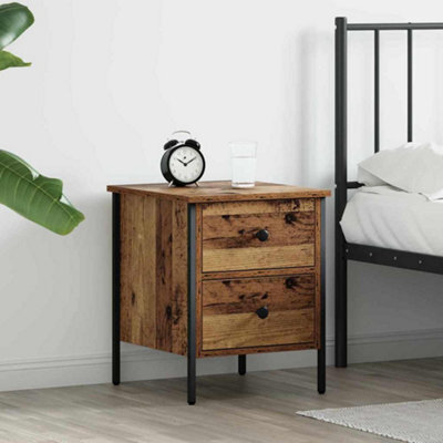 Berkfield Bedside Cabinet Old Wood 40X42X50 Cm Engineered Wood - image 1