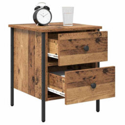 Berkfield Bedside Cabinet Old Wood 40X42X50 Cm Engineered Wood - thumbnail 3