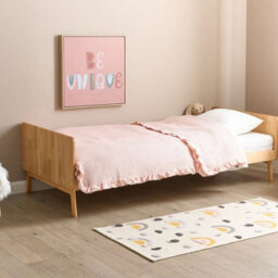 Wyld And Coco Nordicpine Eu Single Bed Frame 90 X 200 Cm, Slatted Base, Natural Pine Finish - thumbnail 2