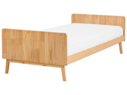 Wyld And Coco Nordicpine Eu Single Bed Frame 90 X 200 Cm, Slatted Base, Natural Pine Finish - thumbnail 3