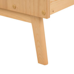 Wyld And Coco Nordicpine Eu Single Bed Frame 90 X 200 Cm, Slatted Base, Natural Pine Finish - thumbnail 6