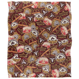 Yellowstone Silky Badge Supersoft Blanket Multicoloured (One Size) - thumbnail 1