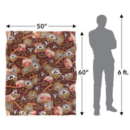 Yellowstone Silky Badge Supersoft Blanket Multicoloured (One Size) - thumbnail 6