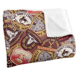 Yellowstone Silky Badge Supersoft Blanket Multicoloured (One Size) - thumbnail 3