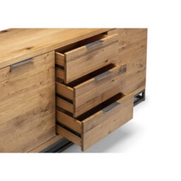 Oakham Premium Kelbrook Sideboard In Oak And Metal - thumbnail 5
