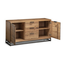 Oakham Premium Kelbrook Sideboard In Oak And Metal - thumbnail 2