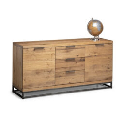 Oakham Premium Kelbrook Sideboard In Oak And Metal - thumbnail 3