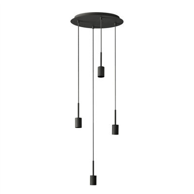 Osram Decor Needle Pendant Plate Ceiling Light 4Xe27 Dark Grey 4X15W Led Modern - image 1