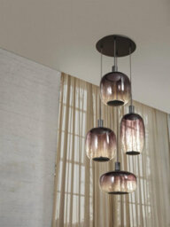 Osram Decor Needle Pendant Plate Ceiling Light 4Xe27 Dark Grey 4X15W Led Modern - thumbnail 4