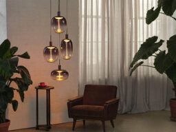 Osram Decor Needle Pendant Plate Ceiling Light 4Xe27 Dark Grey 4X15W Led Modern - thumbnail 5