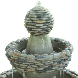 Teamson Home Garden Outdoor Water Feature, Garden Water Fountain, 3 Tier Waterfall Design, Includes Pump - 92.7 X 52 X 52 (Cm) - thumbnail 7