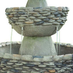Teamson Home Garden Outdoor Water Feature, Garden Water Fountain, 3 Tier Waterfall Design, Includes Pump - 92.7 X 52 X 52 (Cm) - thumbnail 8