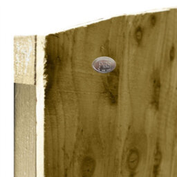 Premier Garden Supplies Feather Edge Wooden Fence Panel 6Ft X 2Ft (5 Pack) Dome Top Fully Framed Pressure Treated Fencing - thumbnail 9