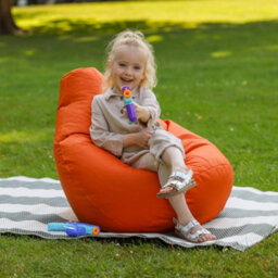 Icon Kids Dalton High Back Bean Bag Indoor Outdoor Burnt Orange - thumbnail 2