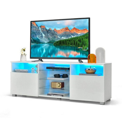 Tv Stand Contemporary Entertainment Center Media Entryway Table For 65 Inch Tv - image 1