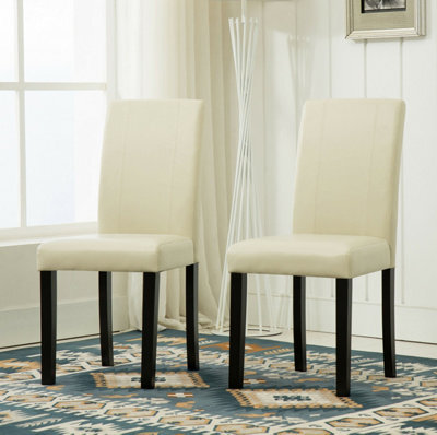 Mcc Direct Leather Dining Chairs Cream - image 1