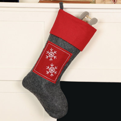 Dibor Nordic Style Snowflake Xmas Christmas Gift Bag Christmas Stocking For Kids - image 1
