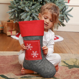 Dibor Nordic Style Snowflake Xmas Christmas Gift Bag Christmas Stocking For Kids - thumbnail 4