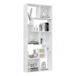 Vidaxl Book Cabinet White 67X24X161 Cm Engineered Wood - thumbnail 4