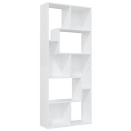 Vidaxl Book Cabinet White 67X24X161 Cm Engineered Wood - thumbnail 2