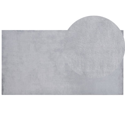 Beliani Faux Fur Rug Mirpur Grey 80 X 150 Cm - image 1