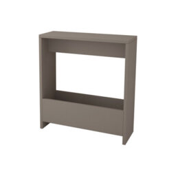 Decortie Simpi Modern Slim End Table Magazine Rack 55Cm Multipurpose Mocha Grey Living Room H 60Cm - thumbnail 2