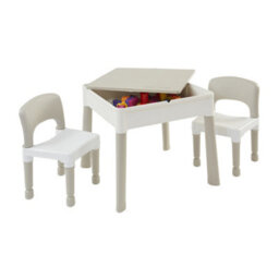 Liberty House Toys Kid's 5-In-1 Activity Table And Two Chairs Set, Grey - thumbnail 7