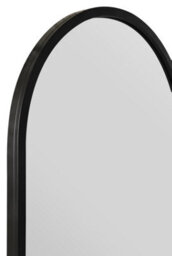 "Mirroroutlet Arcus - Black Metal Framed Arched Wall Mirror 47"" X 23.5"" (120Cm X 60Cm)" - thumbnail 6