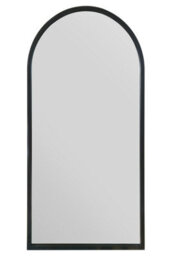 "Mirroroutlet Arcus - Black Metal Framed Arched Wall Mirror 47"" X 23.5"" (120Cm X 60Cm)" - thumbnail 3
