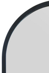 "Mirroroutlet Arcus - Black Metal Framed Arched Wall Mirror 47"" X 23.5"" (120Cm X 60Cm)" - thumbnail 5