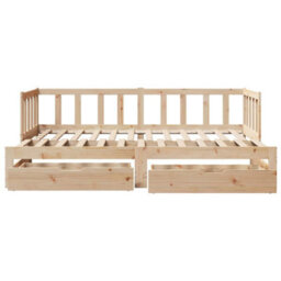 Walplus Daybed With Trundle And Drawers Without Mattress 80X200 Cm - thumbnail 4